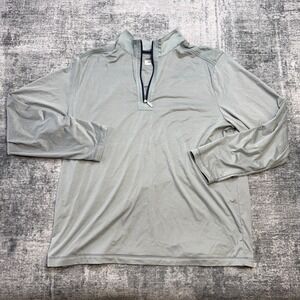 Tommy Bahama Shirt Mens XL Gray Island Zone Performance 1/4 Zip Golf Pullover